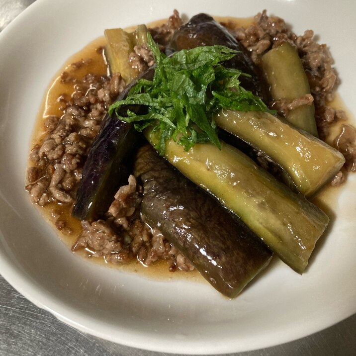 なすとひき肉のあんかけ